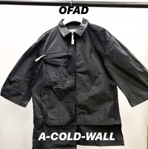 A-COLD-WALL 3D 비대칭 나일론 셔츠